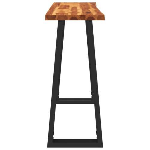 Konzolni stol sa živim rubom 110x35x80 cm masivno drvo bagrema - 110 x 35 x 80 cm 1 Cijena