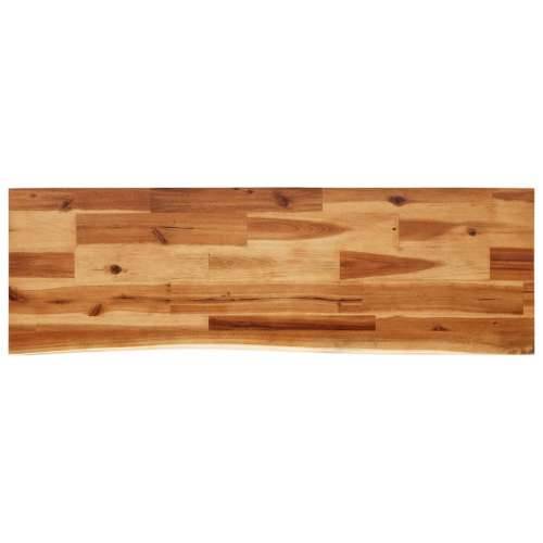 Konzolni stol sa živim rubom 110x35x80 cm masivno drvo bagrema - 110 x 35 x 80 cm 1 Cijena