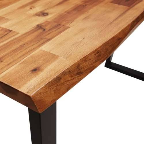 Konzolni stol sa živim rubom 110x35x80 cm masivno drvo bagrema - 110 x 35 x 80 cm 1 Cijena