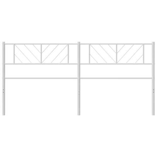 Metalno uzglavlje bijelo 193 cm - Bijela 193 cm 1 Cijena