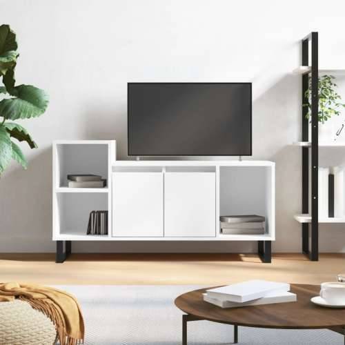 TV ormarić bijeli 100 x 35 x 55 cm od konstruiranog drva - Bijela 1 Cijena