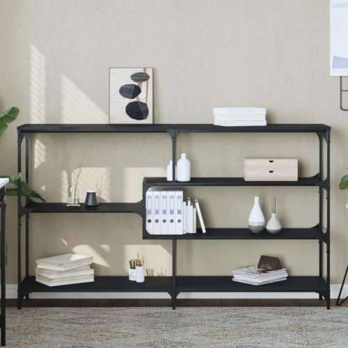Konzolni stol crni 160 x 32 x 95 cm od konstruiranog drva - Crna 1 160 cm Cijena