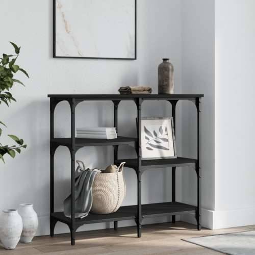 Konzolni stol crni 80 x 29 x 75 cm od konstruiranog drva - Crna 1 80 cm Cijena