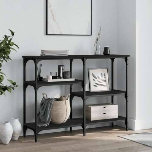 Konzolni stol crni 102 x 29 x 75 cm od konstruiranog drva - Crna 1 102 cm Cijena