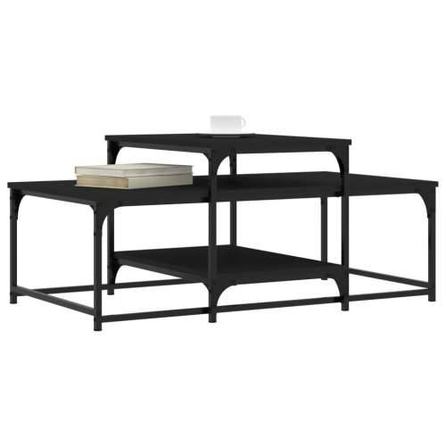Stolić za kavu crni 102 x 60 x 45 cm konstruirano drvo - Crna 1 Cijena