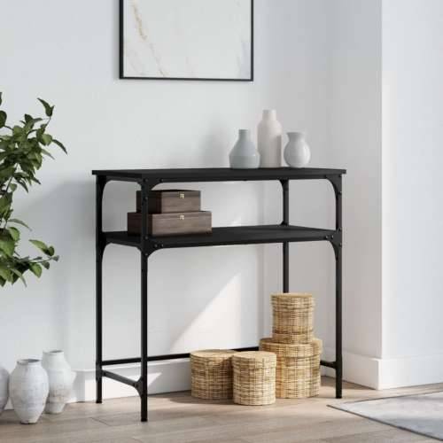 Konzolni stol crni 75 x 35,5 x 75 cm od konstruiranog drva - Crna 1 75 cm Cijena