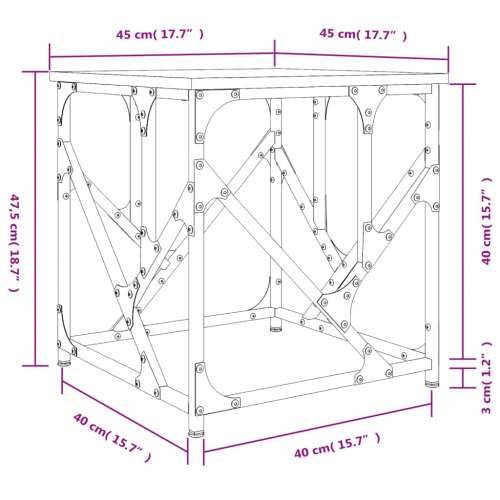 Stolić za kavu crni 45 x 45 x 47,5 cm od konstruiranog drva - Crna 45 x 45 x 47.5 cm 1 Cijena