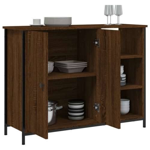 Komoda smeđa boja hrasta 100x33x75 cm od konstruiranog drva Smeđi hrast 1 Cijena