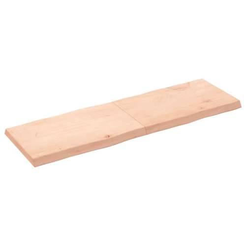 Stolna ploča 160 x 50 x (2-6) cm od hrastovine sa živim rubom - Prirodna 160 x 50 x 6 cm 1 Cijena