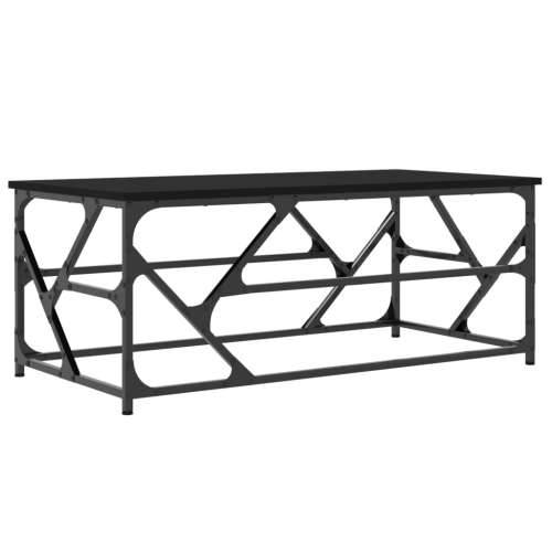 Stolić za kavu crni 100 x 50 x 40 cm konstruirano drvo - Crna 100 x 50 x 40 cm 1 Cijena
