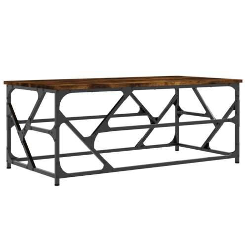 Stolić za kavu boja hrasta 100 x 50 x 40 cm konstruirano drvo - Dimljeni hrast 100 x 50 x 40 cm 1 Cijena