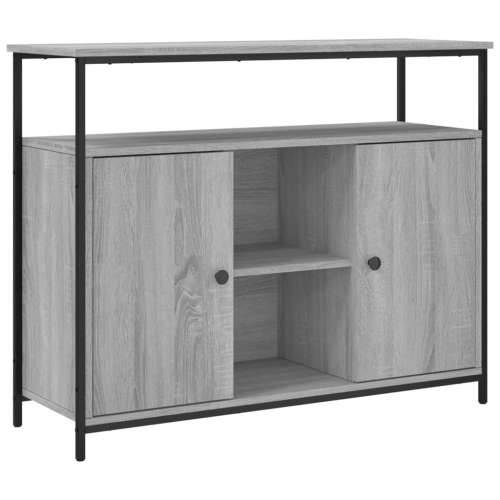 Komoda siva boja hrasta 100x35x80 cm od konstruiranog drva - Sivi hrast sonoma 1 Cijena