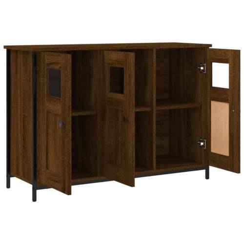 Komoda smeđa boja hrasta 100 x 35 x 70 cm od konstruiranog drva - Smeđi hrast 1 Cijena