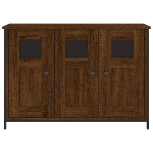 Komoda smeđa boja hrasta 100 x 35 x 70 cm od konstruiranog drva - Smeđi hrast 1 Cijena