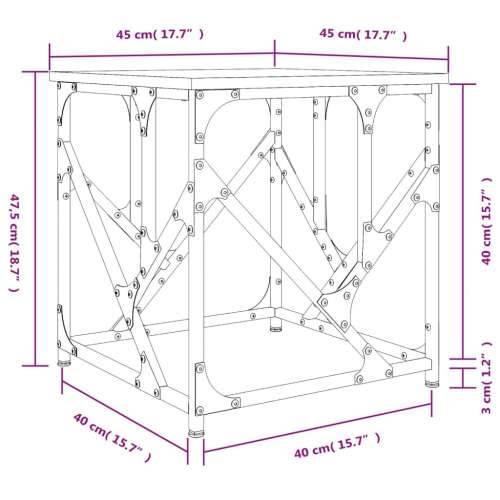 Stolić za kavu boja hrasta 45 x 45 x 47,5 cm konstruirano drvo - sonoma hrast 45 x 45 x 47.5 cm 1 Cijena