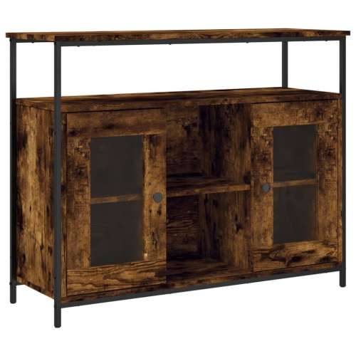Komoda boja dimljenog hrasta 100x35x80 cm konstruirano drvo - Dimljeni hrast 1 Cijena