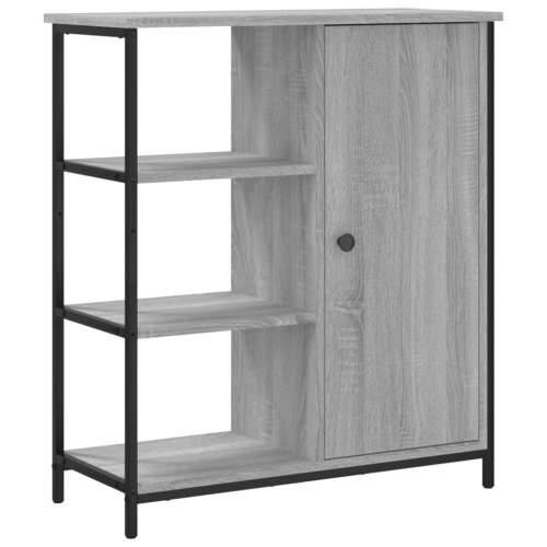Komoda boja hrasta sonome 70 x 30 x 80 cm od konstruiranog drva - Sivi hrast sonoma 1 Cijena