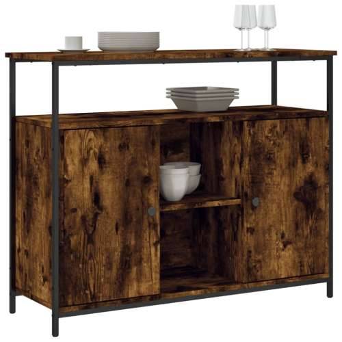 Komoda boja dimljenog hrasta 100x35x80 cm konstruirano drvo - Dimljeni hrast 1 Cijena