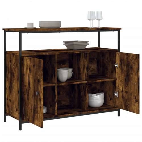Komoda boja dimljenog hrasta 100x35x80 cm konstruirano drvo - Dimljeni hrast 1 Cijena