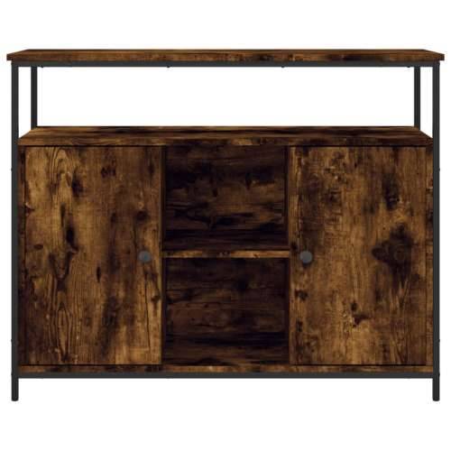 Komoda boja dimljenog hrasta 100x35x80 cm konstruirano drvo - Dimljeni hrast 1 Cijena