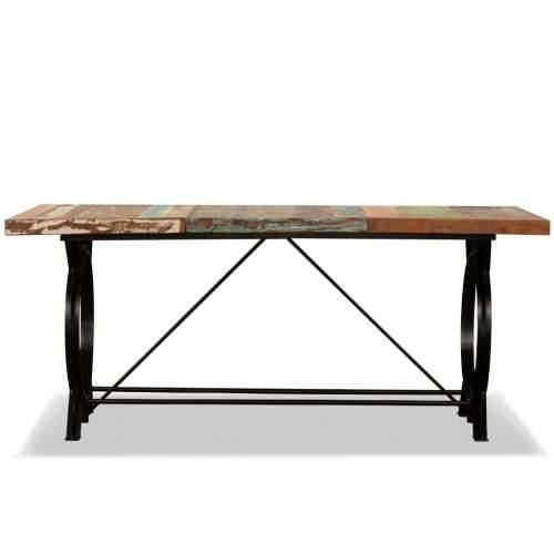 Blagovaonski stol od masivnog obnovljenog drva 180 cm Cijena