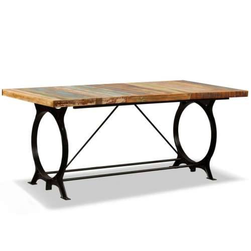 Blagovaonski stol od masivnog obnovljenog drva 180 cm Cijena