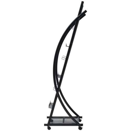 Stalak za Časopise 40x32x131 cm Crni A4 Cijena