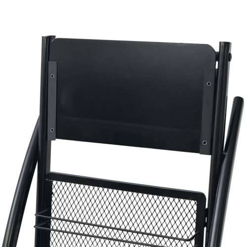 Stalak za Časopise 40x32x131 cm Crni A4 Cijena