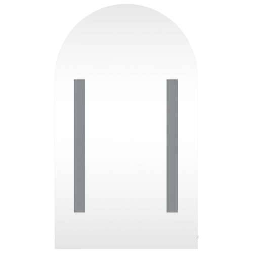 Kupaonski ormarić s ogledalom LED lučni sivi 42 x 13 x 70 cm Cijena