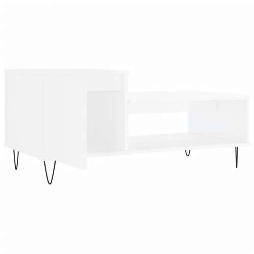 Stolić za kavu sjajni bijeli 100x50x45 cm od konstruiranog drva - Visoko sjajno bijela 1 Cijena