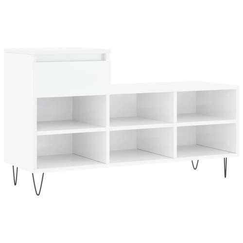Ormarić za cipele sjajni bijeli 102x36x60 cm konstruirano drvo - Visoko sjajno bijela 1 Cijena