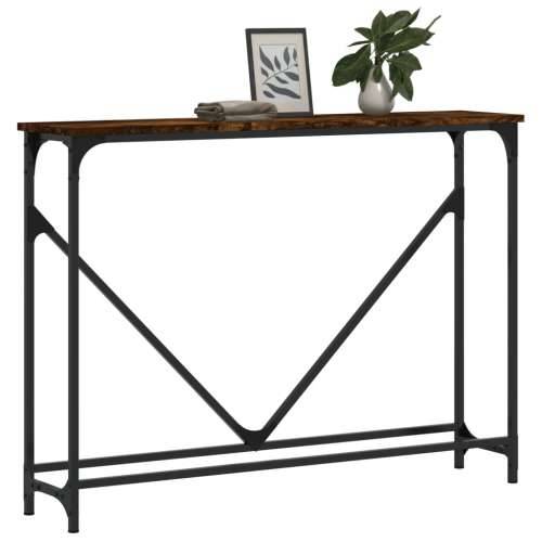 Konzolni stol boja hrasta 102 x 22,5 x 75 cm konstruirano drvo - Dimljeni hrast 1 Cijena