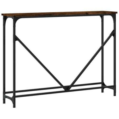 Konzolni stol boja hrasta 102 x 22,5 x 75 cm konstruirano drvo - Dimljeni hrast 1 Cijena