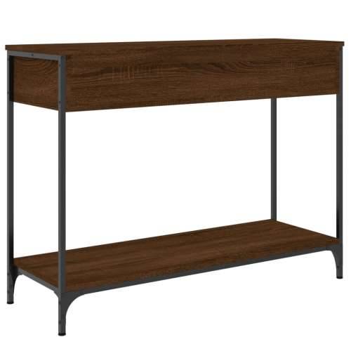 Konzolni stol boja hrasta 100 x 34,5 x 75 cm konstruirano drvo - Smeđi hrast 1 100 cm Cijena