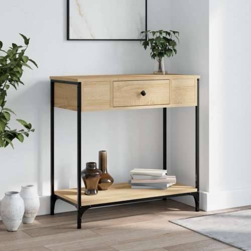 Konzolni stol boja hrasta 75 x 34,5 x 75 cm konstruirano drvo sonoma hrast 1 75 cm Cijena