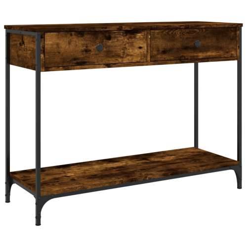 Konzolni stol boja hrasta 100 x 34,5 x 75 cm konstruirano drvo - Dimljeni hrast 1 100 cm Cijena