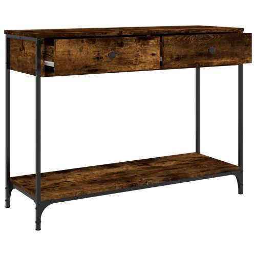 Konzolni stol boja hrasta 100 x 34,5 x 75 cm konstruirano drvo - Dimljeni hrast 1 100 cm Cijena