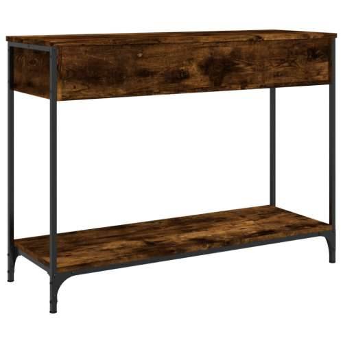 Konzolni stol boja hrasta 100 x 34,5 x 75 cm konstruirano drvo - Dimljeni hrast 1 100 cm Cijena