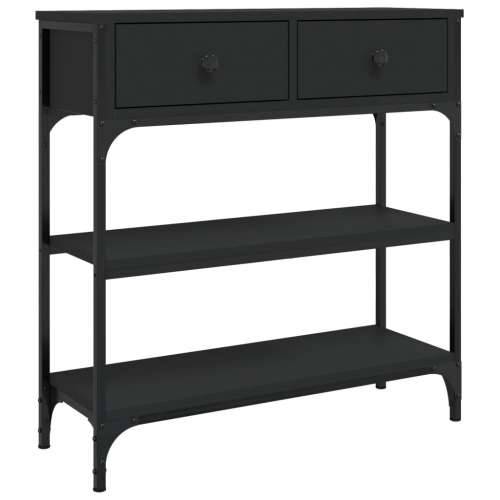 Konzolni stol crni 72,5 x 25 x 75 cm od konstruiranog drva - Crna 1 72.5 cm Cijena