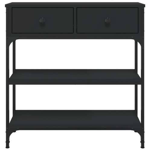 Konzolni stol crni 72,5 x 25 x 75 cm od konstruiranog drva - Crna 1 72.5 cm Cijena