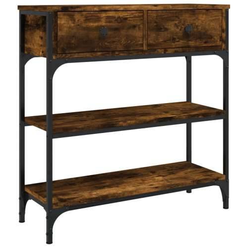 Konzolni stol boja hrasta 72,5 x 25 x 75 cm konstruirano drvo - Dimljeni hrast 1 72.5 cm Cijena