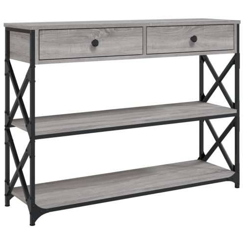 Konzolni stol boja hrasta sonome 100x28x75 cm konstruirano drvo - Sivi hrast sonoma 1 100 cm Cijena