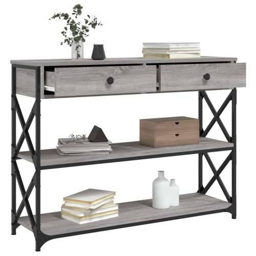 Konzolni stol boja hrasta sonome 100x28x75 cm konstruirano drvo - Sivi hrast sonoma 1 100 cm Cijena