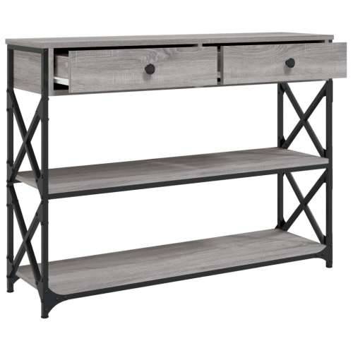 Konzolni stol boja hrasta sonome 100x28x75 cm konstruirano drvo - Sivi hrast sonoma 1 100 cm Cijena