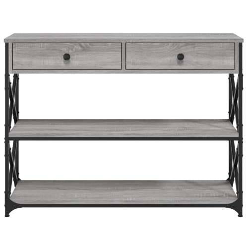 Konzolni stol boja hrasta sonome 100x28x75 cm konstruirano drvo - Sivi hrast sonoma 1 100 cm Cijena