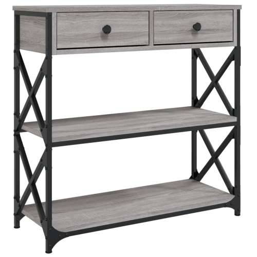 Konzolni stol siva boja hrasta 75x28x75 cm konstruirano drvo - Sivi hrast sonoma 1 75 cm Cijena