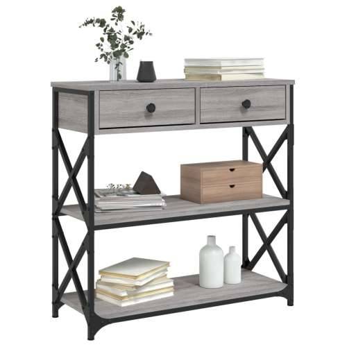 Konzolni stol siva boja hrasta 75x28x75 cm konstruirano drvo - Sivi hrast sonoma 1 75 cm Cijena