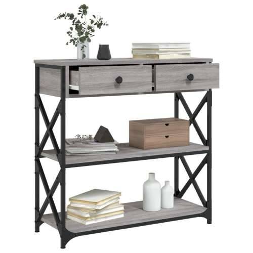 Konzolni stol siva boja hrasta 75x28x75 cm konstruirano drvo - Sivi hrast sonoma 1 75 cm Cijena