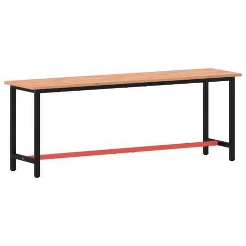 Radni stol 220x55x81,5 cm od masivne bukovine i metala Cijena