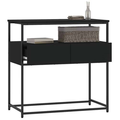 Konzolni stol crni 75 x 40 x 75 cm od konstruiranog drva - Crna 1 75 cm Cijena